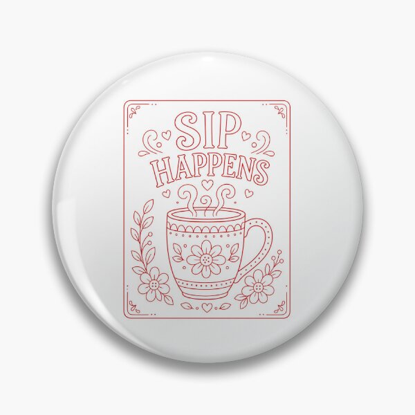 Item preview, Sip Happens Mug Red designed and sold by SamanthaLPottery.