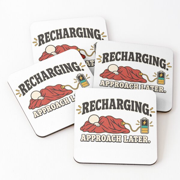 Item preview, Recharging Approach Later – Funny Introvert Design designed and sold by WakeUpByLP.