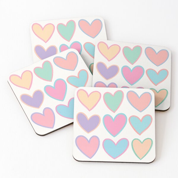 Item preview, Pastel hearts designed and sold by CreativeDraws42.