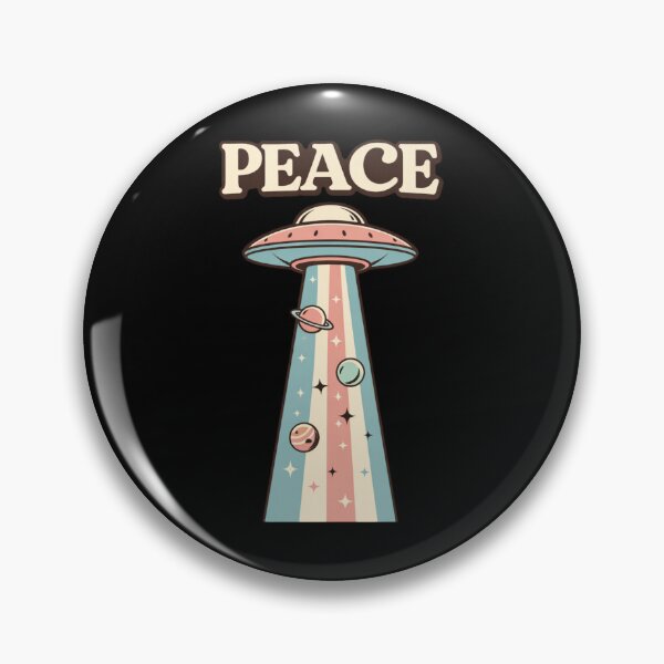 Item preview, Peace UFO Retro Beam Design designed and sold by MOCH- ART.