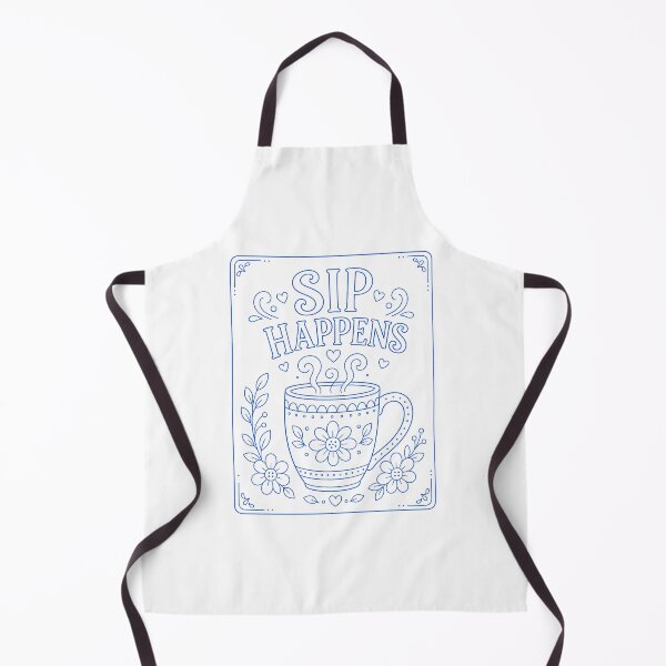 Item preview, Sip Happens Mug Blue designed and sold by SamanthaLPottery.