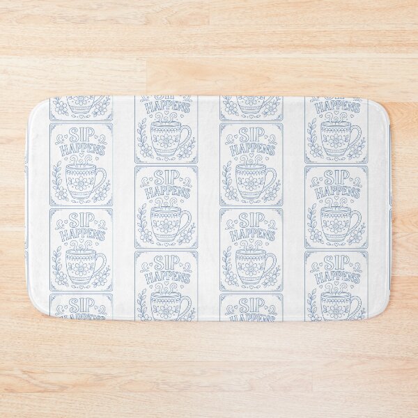 Item preview, Sip Happens Mug Blue designed and sold by SamanthaLPottery.