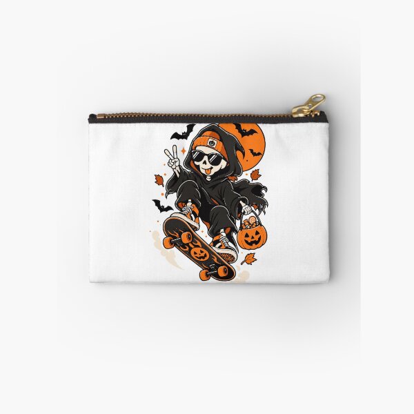 Item preview, Skateboarding Grim Reaper Funny Halloween Skeleton designed and sold by Sunday.Supply.