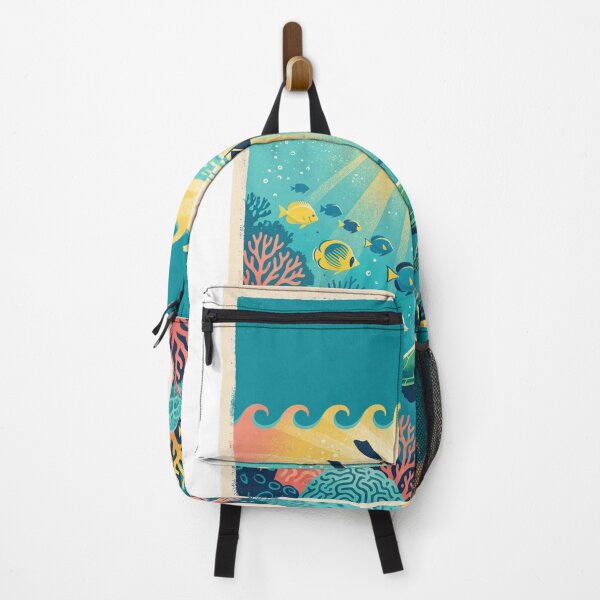 Item preview, Looe Key Snorkeling Bahia Honda State Park – Florida Keys Vintage Reef Poster designed and sold by vivid-vibes-art.