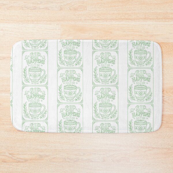 Item preview, Sip Happens Mug Green designed and sold by SamanthaLPottery.