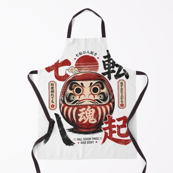 Item preview, Daruma Japanese Vintage Poster – Seven Times Fall Eight Times Rise  designed and sold by CH-4TEE.