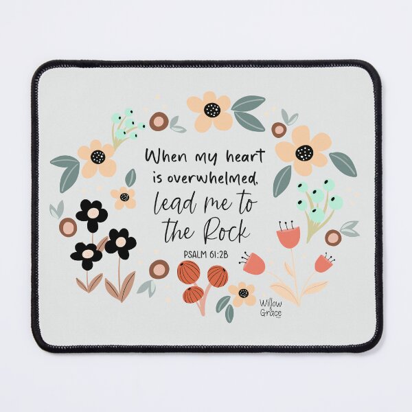 Item preview, Lead Me to the Rock - Psalm 61:2b designed and sold by Willow & Grace Designs.