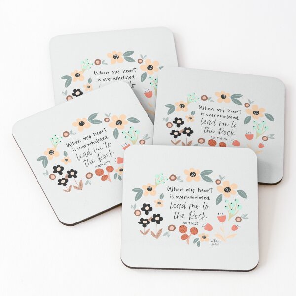Item preview, Lead Me to the Rock - Psalm 61:2b designed and sold by Willow & Grace Designs.