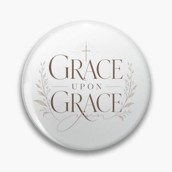 Item preview, Grace Upon Grace Feminine Christian Faith Design designed and sold by Illustrated Faith.