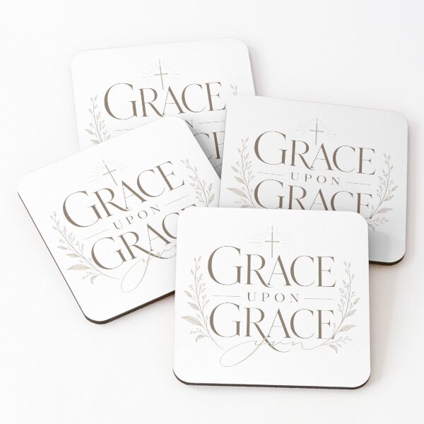Item preview, Grace Upon Grace Feminine Christian Faith Design designed and sold by Illustrated Faith.