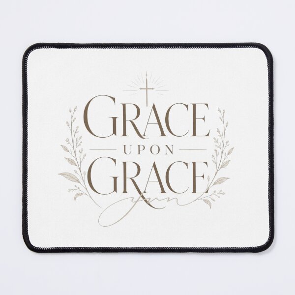 Item preview, Grace Upon Grace Feminine Christian Faith Design designed and sold by Illustrated Faith.