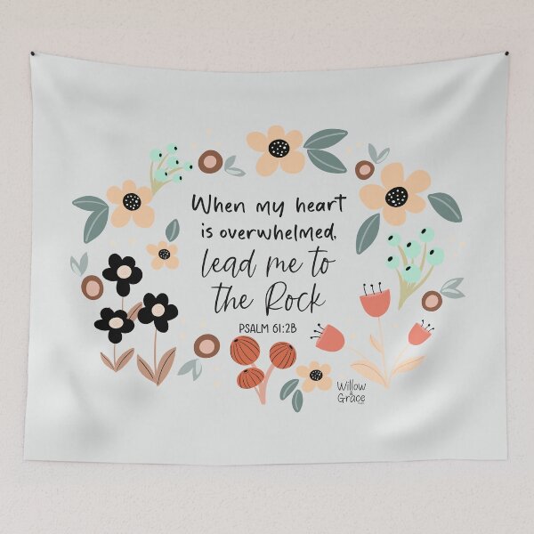Item preview, Lead Me to the Rock - Psalm 61:2b designed and sold by Willow & Grace Designs.