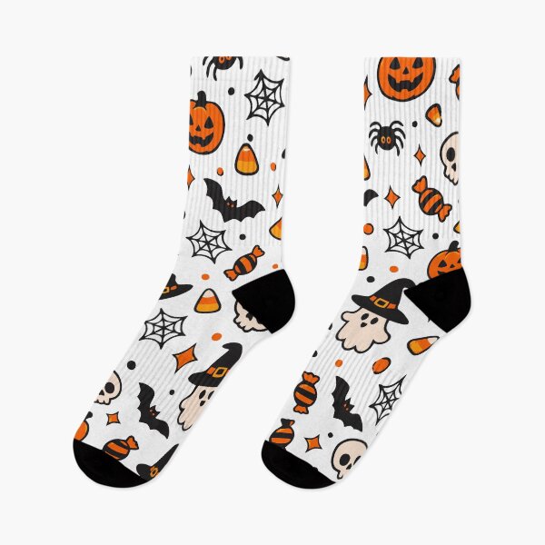 Item preview, Cute Halloween Pattern Ghosts Pumpkins Bats and Candy designed and sold by Sunday.Supply.