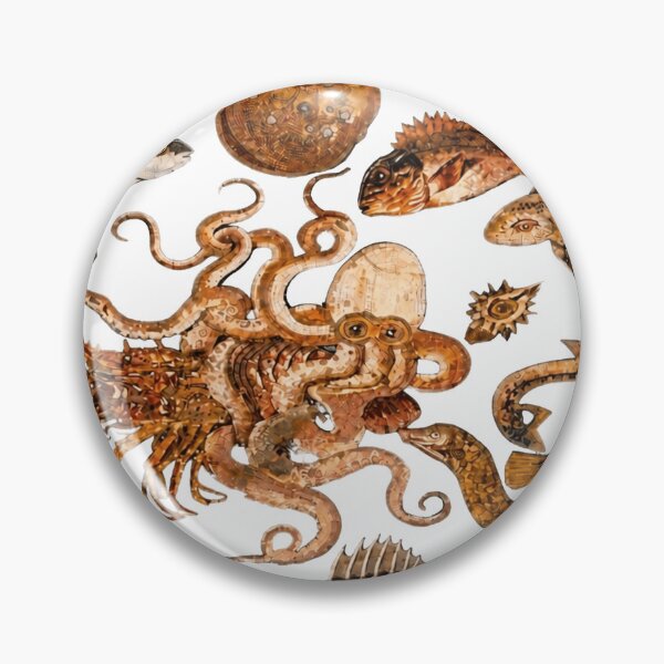 Item preview, fish mosaic ancient greece designed and sold by PhiloDoh.