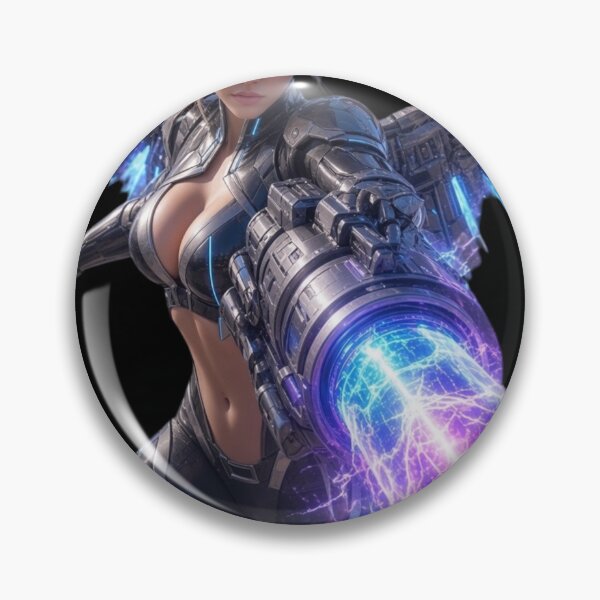 Item preview, Dark Doctoress Cyberpunk Cyber Syringe Anime Girl Art designed and sold by EvolutionMerch.