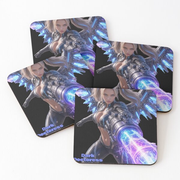 Item preview, Dark Doctoress Cyberpunk Cyber Syringe Anime Girl Art designed and sold by EvolutionMerch.