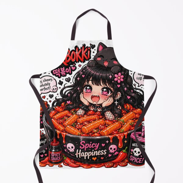Item preview, Goth Food Gremlin Loves Tteokbokki designed and sold by AnnekeJordaan.