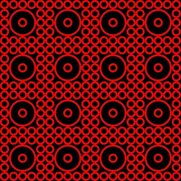 Artwork thumbnail, Red Circle Pattern by Wolf Wendigo