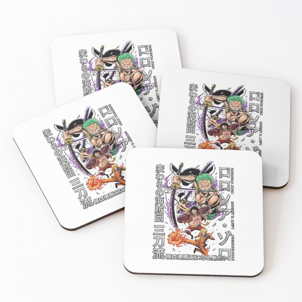 Item preview,  Roronoa Zoro Monkey D Luffy Sanji One Piece Anime Art designed and sold by FreakToons.