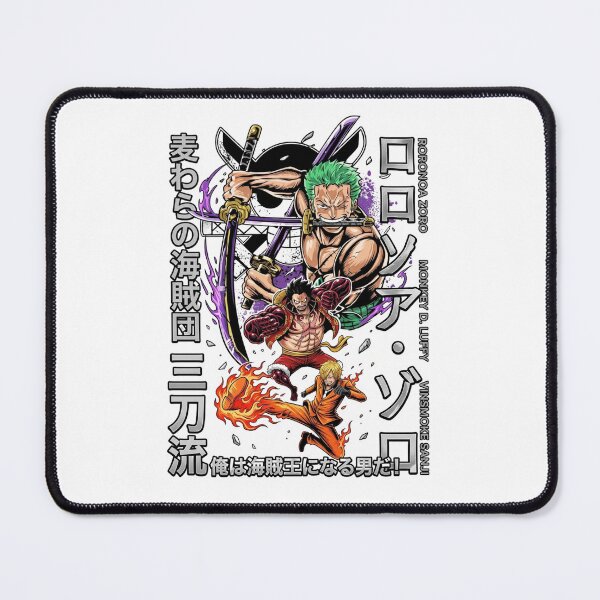 Item preview, Roronoa Zoro Monkey D Luffy Sanji One Piece Anime Art designed and sold by FreakToons.