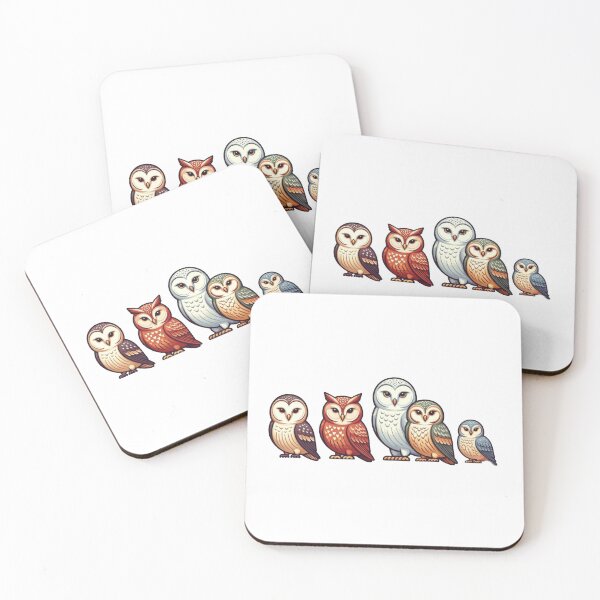 Item preview, Owls in a Row designed and sold by susiecc.