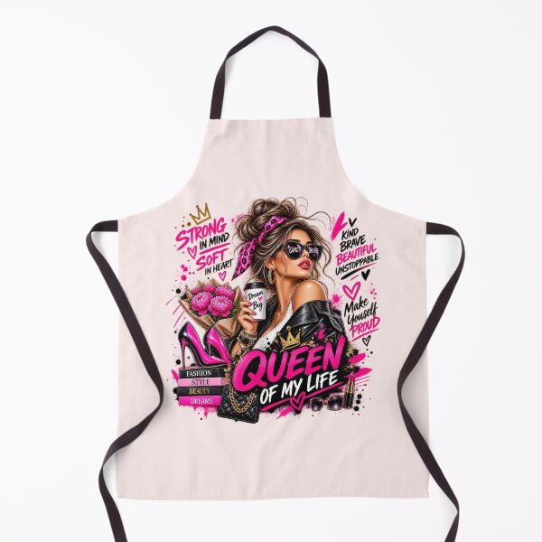 Item preview, Queen of My Life – Strong Confident Woman | Pink Girl Boss Fashion & Women Empowerment designed and sold by JanuszJarowicz.
