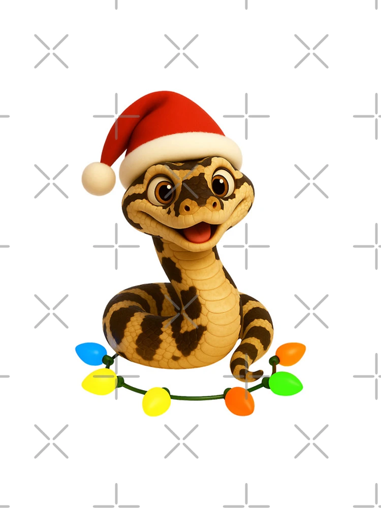 Thumbnail 4 of 4, iPhone Case, Christmas Cow Reticulated Python designed and sold by Sillytoe.