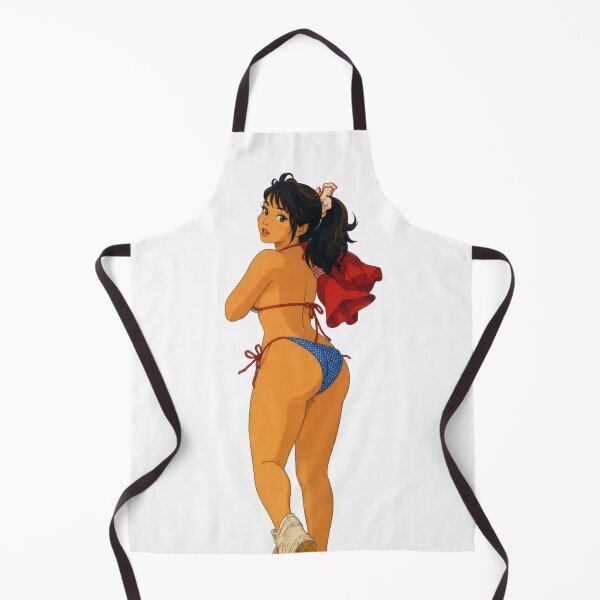 Item preview, Retro Anime Girl Bikini Pin Up - Summer Vintage Toon Art designed and sold by  Hollow Moon Studios..