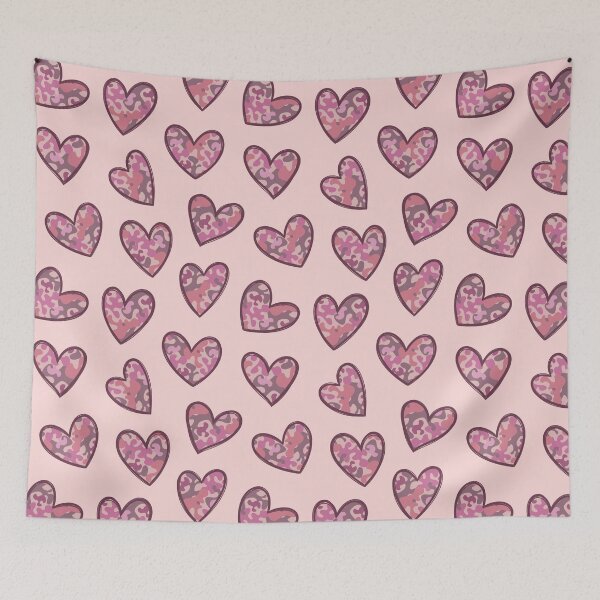 Item preview, Pink Camouflage hearts designed and sold by CreativeDraws42.