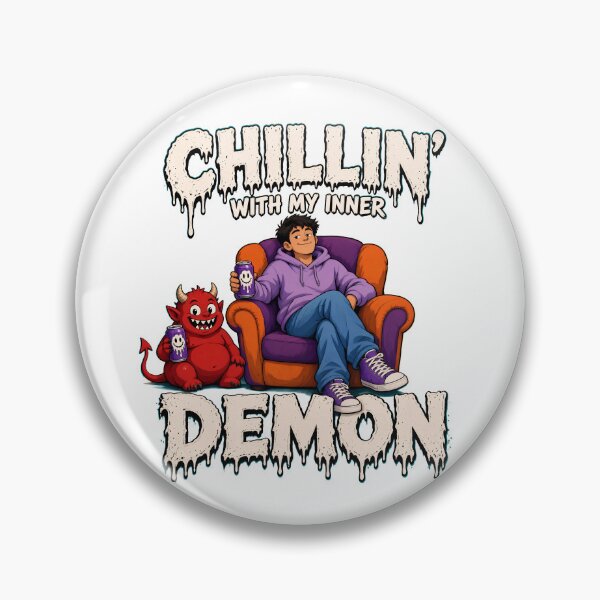 Item preview, Chillin With My Inner Demon Comic Graphic designed and sold by TshirtsOnline-.
