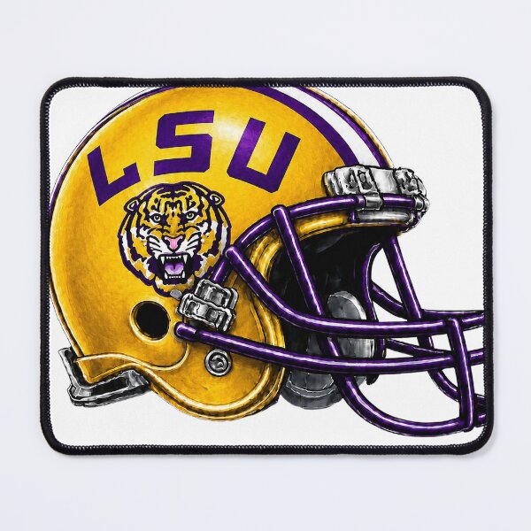 Item preview, Mighty Tigers Football Helmet Drawing designed and sold by Luke Foran Sports Art.