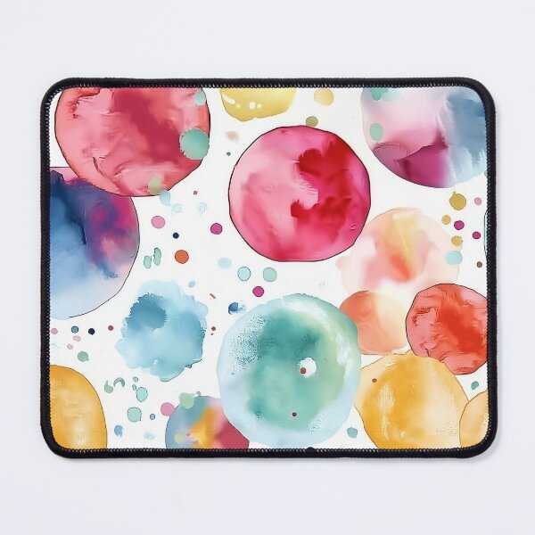 Item preview, Playful Rainbow Watercolor Polka Dots Nursery Pattern designed and sold by Yoruhara.
