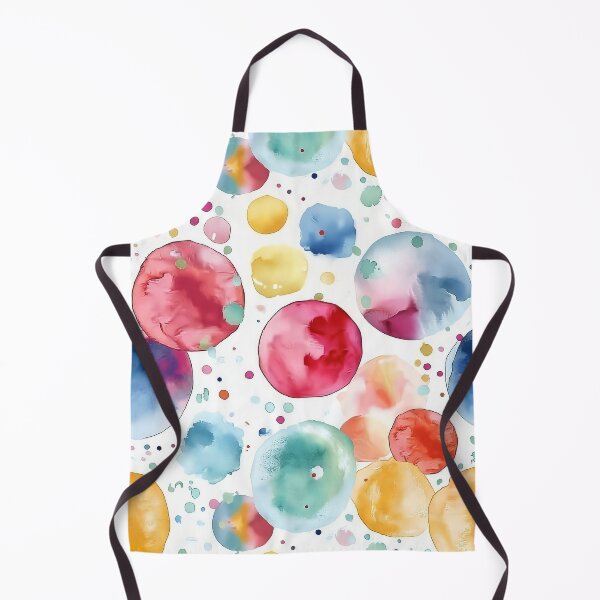 Item preview, Playful Rainbow Watercolor Polka Dots Nursery Pattern designed and sold by Yoruhara.