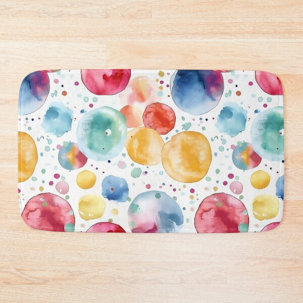 Item preview, Playful Rainbow Watercolor Polka Dots Nursery Pattern designed and sold by Yoruhara.