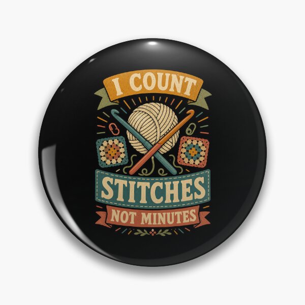 Item preview, I Count Stitches Not Minutes Vintage Crochet designed and sold by Gustavo Navarro.
