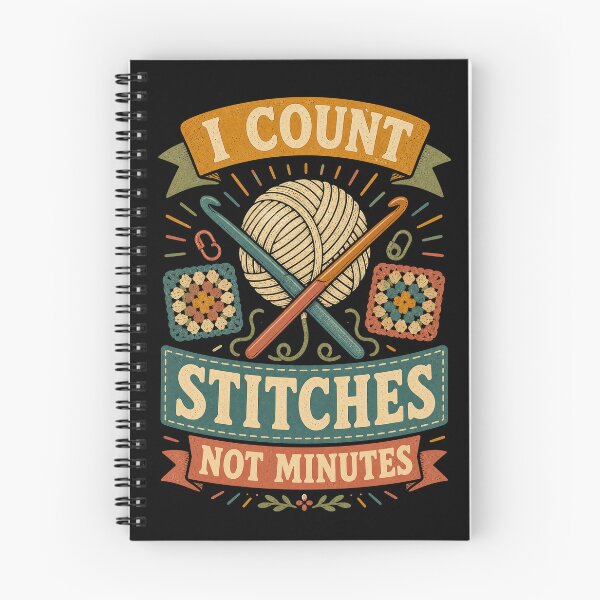 Item preview, I Count Stitches Not Minutes Vintage Crochet designed and sold by Gustavo Navarro.