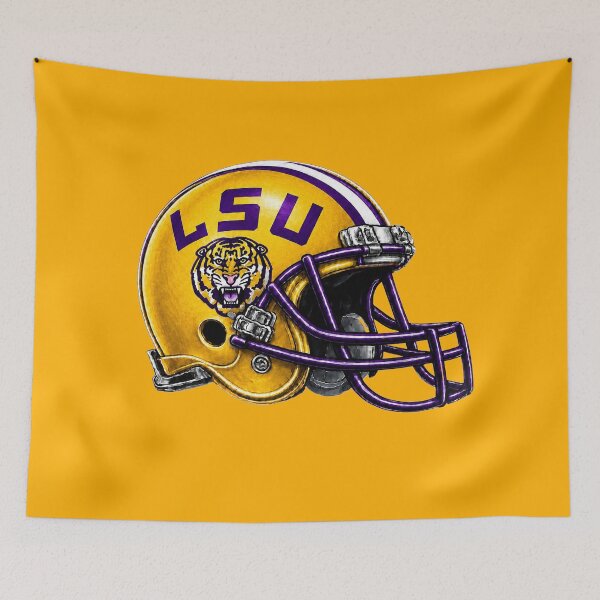 Item preview, Mighty Tigers Football Helmet Drawing designed and sold by Luke Foran Sports Art.