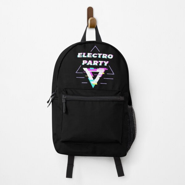 Item preview, Electro Party Logo | Neon Glitch Triangle Vaporwave Design designed and sold by Wawan35200.