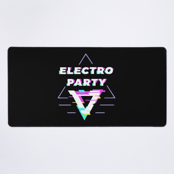 Item preview, Electro Party Logo | Neon Glitch Triangle Vaporwave Design designed and sold by Wawan35200.