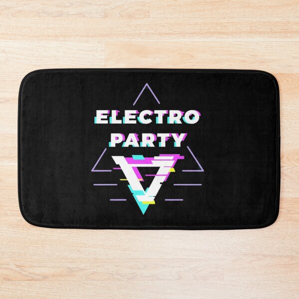 Item preview, Electro Party Logo | Neon Glitch Triangle Vaporwave Design designed and sold by Wawan35200.