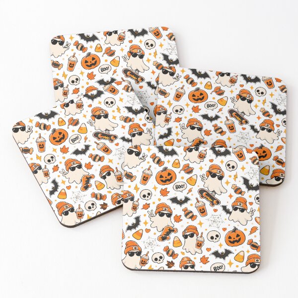 Item preview, Cute Halloween Pattern Ghosts Pumpkins Candy and Bats designed and sold by Sunday.Supply.