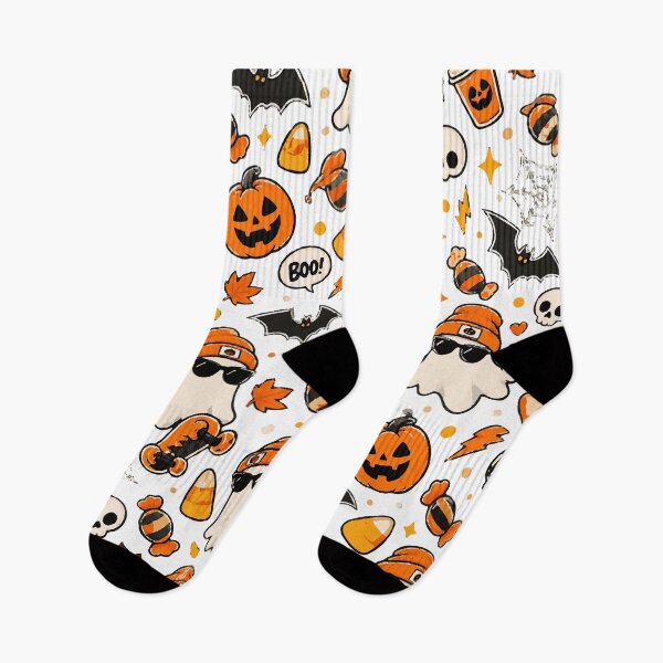 Item preview, Cute Halloween Pattern Ghosts Pumpkins Candy and Bats designed and sold by Sunday.Supply.