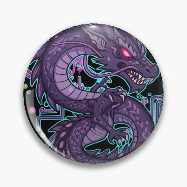 Artikelvorschau, Cyber Dragon – Neon Tech Serpent entworfen und verkauft von Revyra Design .