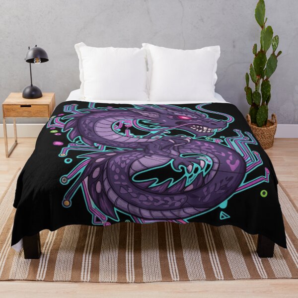 Item preview, Cyber Dragon – Neon Tech Serpent designed and sold by Revyra Design .