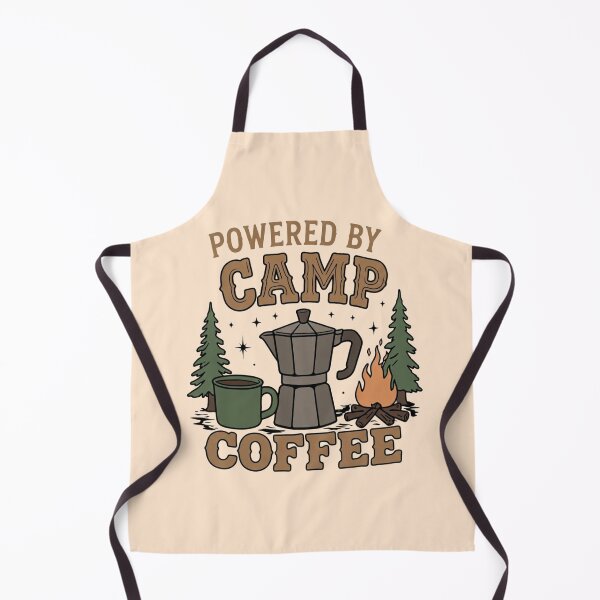 Item preview, Powered By Camp Coffee" - Adventure Camping and Coffee designed and sold by LuloCreative.