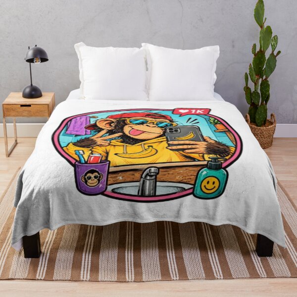 Item preview, Cool Monkey Taking a Bathroom Selfie designed and sold by Snurly.