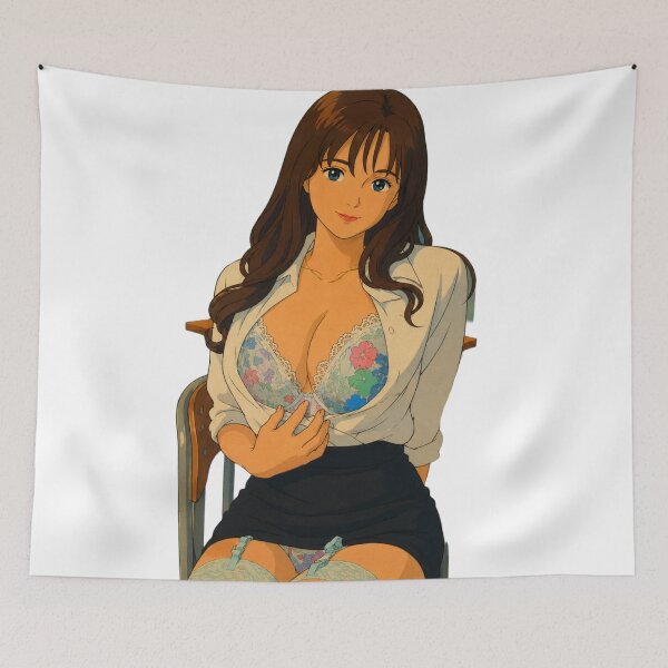 Item preview, Anime School Girl Pin Up - Vintage Toon Art designed and sold by  Hollow Moon Studios..