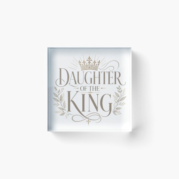 Item preview, Daughter of the King Feminine Christian Faith designed and sold by Illustrated Faith.