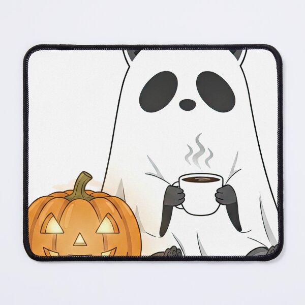 Item preview, Cozy Raccoon Ghost Costume Coffee Halloween Pumpkin designed and sold by InkRebelprint.