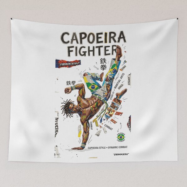 Item preview, Tekken Eddy Gordo Capoeira Fighter Collage Art designed and sold by annaarthk.
